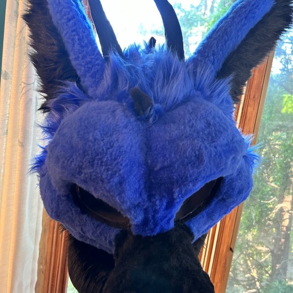 blue fox furries mask - Picture 3 of 5